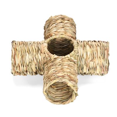 Ranuw Woven Grass House and Tunnel for Rabbits and Small Animals
