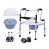 Bariatric Folding 2-Wheel Walker with Shower Commode Chair view 1