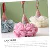 2-Pack Ice Cream Nylon Shower Loofahs for Body Cleansing view 2