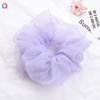 SYSUII Oversized Organza Scrunchies, 5-Pack, Purple view 1