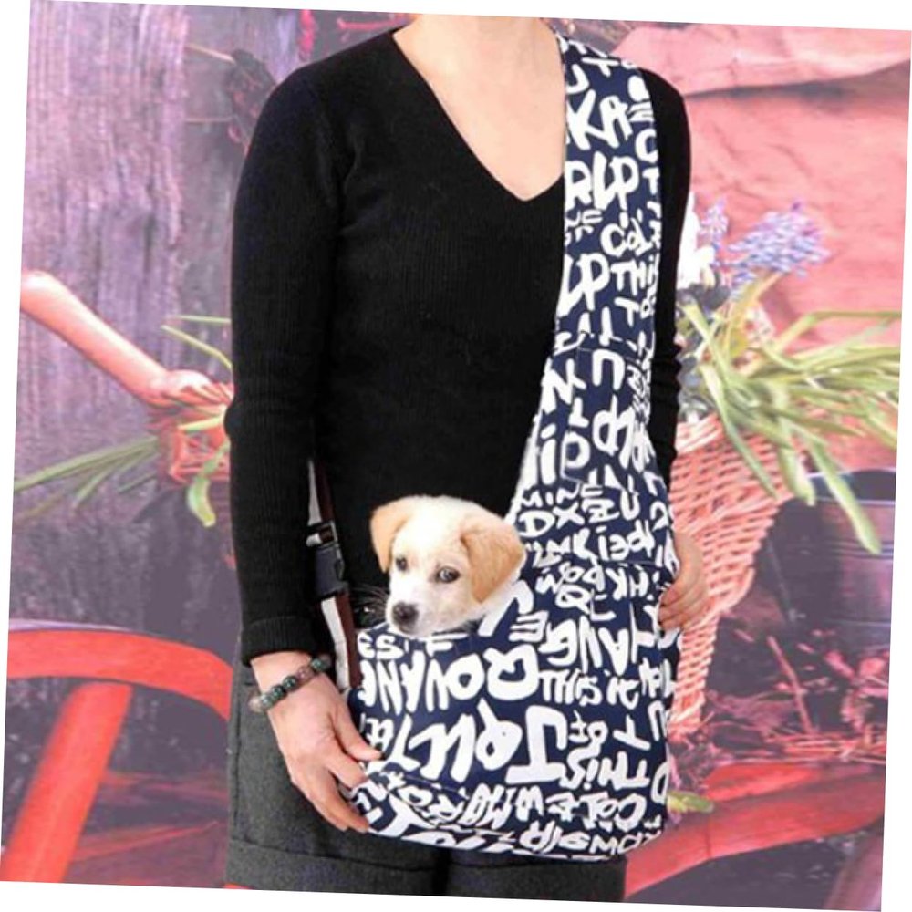Oxford Cloth Pet Shoulder Carrier with Buckle Design