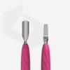 STALEKS PRO UNIQ Double-Ended Cuticle Pusher with GUMMY Silicone Handle, PQ-10/5 view 3