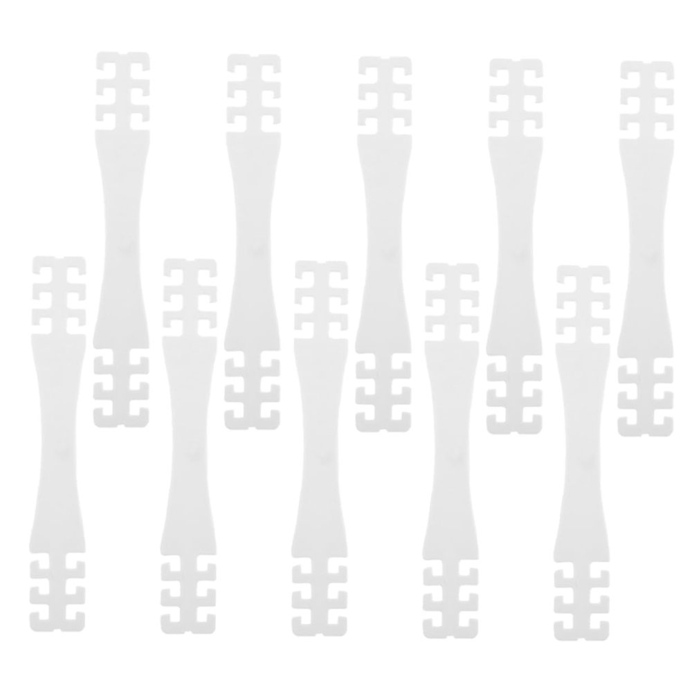 Mask Cord Buckles, 10-Pack, White PP