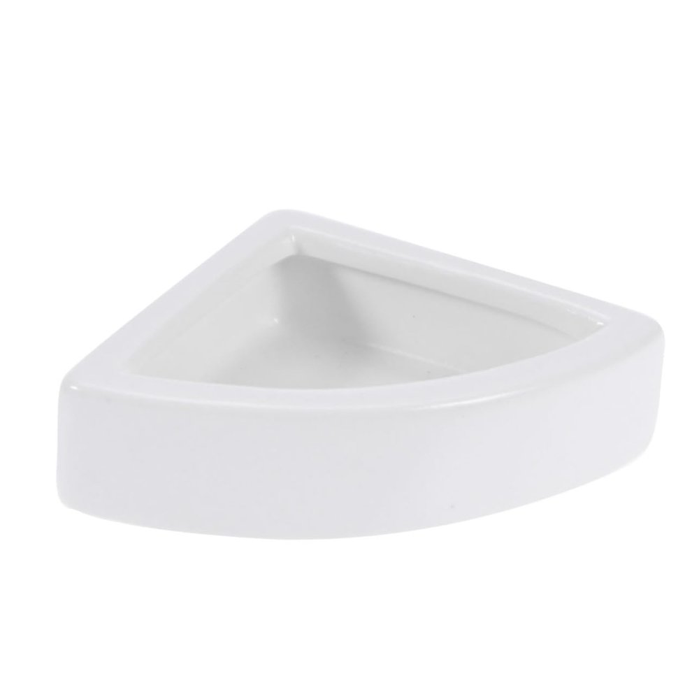 DOITOOL Food Bowl for Reptiles and Lizards, White Ceramic