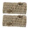 DOITOOL 2-Piece Straw Hamster Tunnel Toy for Small Pets view 1