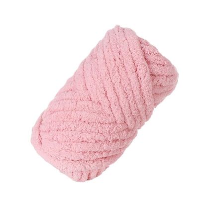 250 g/Roll Single-Strand Ice Stripe Chunky Yarn, Color 3 Skin Powder