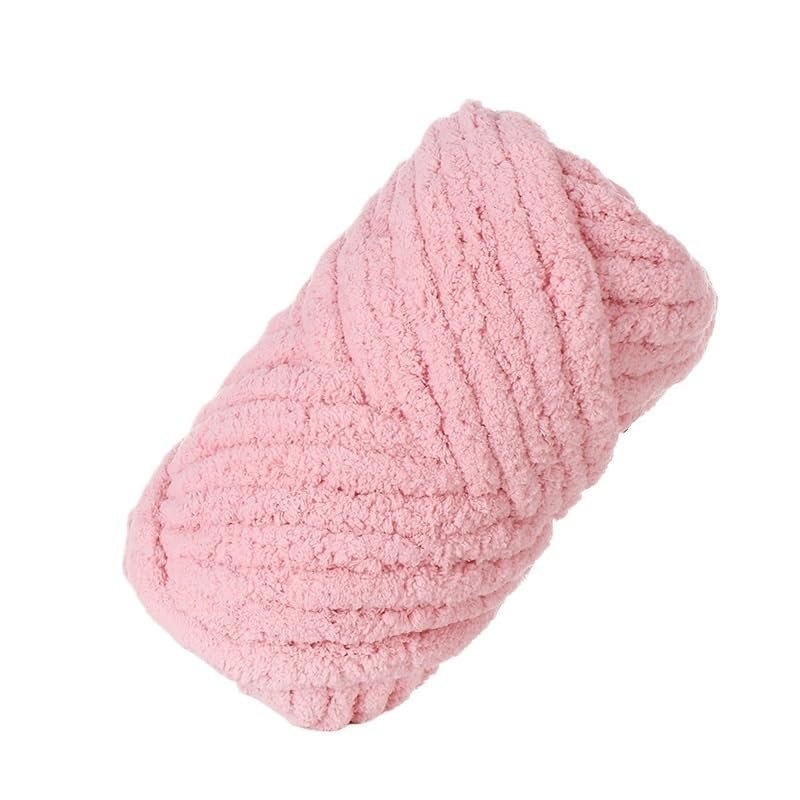 250 g/Roll Single-Strand Ice Stripe Chunky Yarn, Color 3 Skin Powder