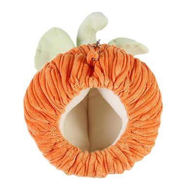 Housoutil 3-Piece Pumpkin-Shaped Hanging Hammocks for Small Pets