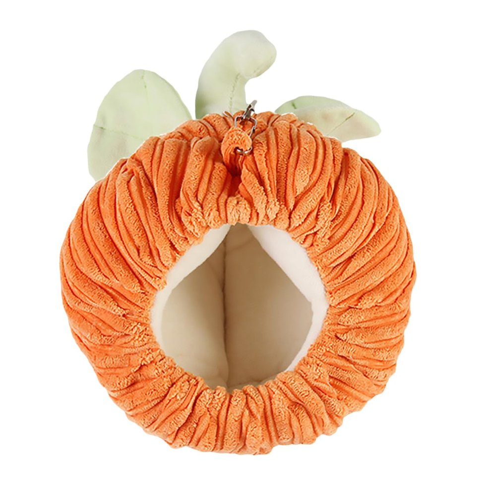Housoutil 3-Piece Pumpkin-Shaped Hanging Hammocks for Small Pets