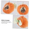 Housoutil 3-Piece Pumpkin-Shaped Hanging Hammocks for Small Pets view 2