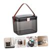 SOLUSTRE Home Medication Storage Box, Two-Tier Design, Transparent Container with Child Safety Lock view 3