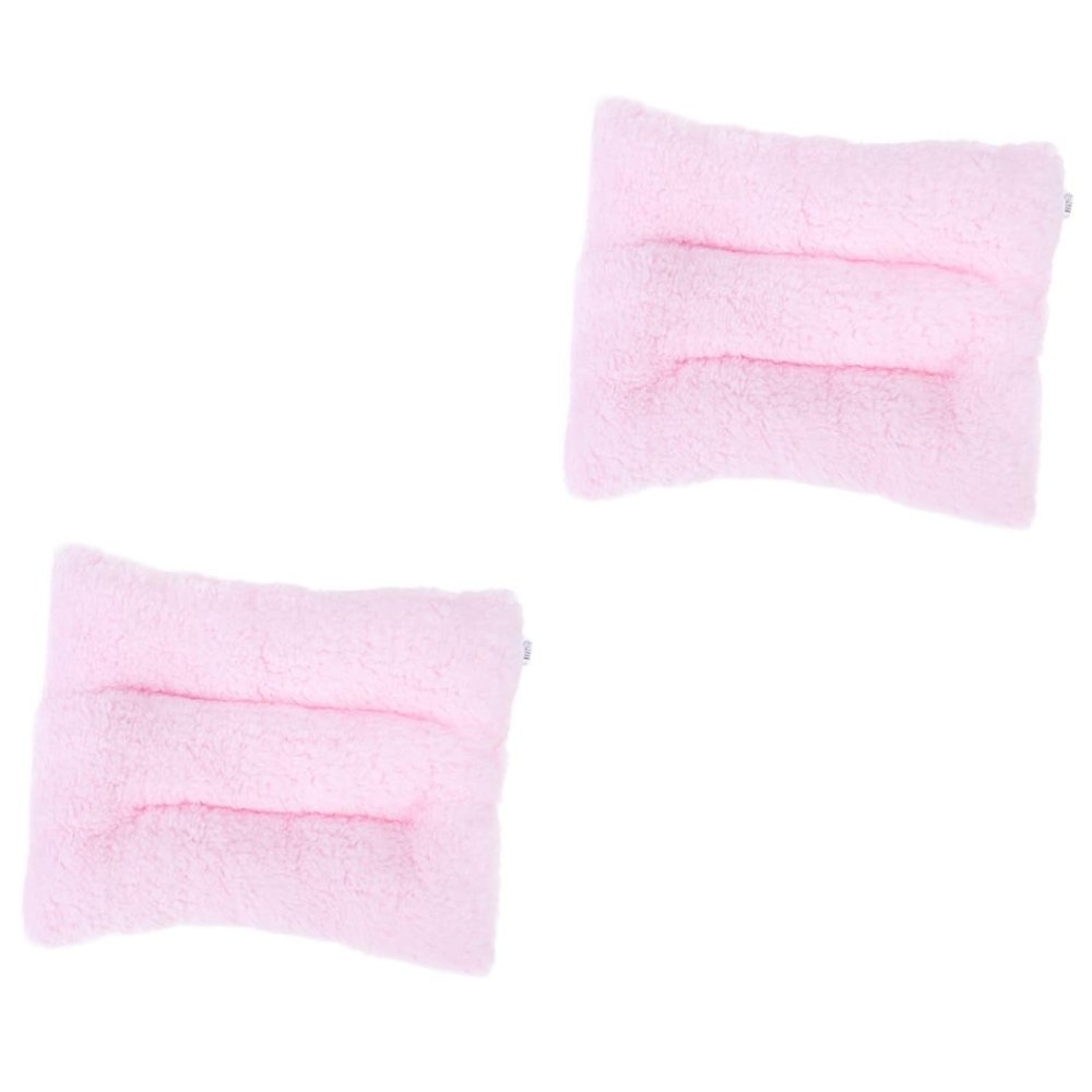Angoily 2-Piece Hamster Warming Blanket Cozy Sleeping Mat for Small Pets, Random Colors