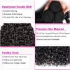 Human Hair Bundles Water Wave Human Hair Weave, 1/3/4 Bundles, 20/30/40 in, Malaysian Unprocessed Virgin Remy Hair, Natural Black view 3