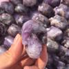WIOSEN Natural Dream Amethyst Quartz Crystal Skull Gemstone, Handmade Carved Crystal Skull Decoration view 2