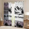 RV Window Curtains, Happy Camping Decor, 2 Panels, Medium Size view 2