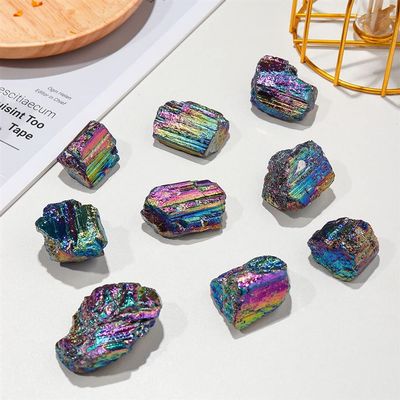 BUSOTH Natural Magic 1-Piece Natural Crystal Rough Specimen, Irregular Aura Rainbow Tourmaline