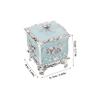 Ciieeo Dustproof Plastic Cotton Pad Box with Lid and Floral Embossing view 2