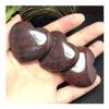 WIOSEN 3-Piece Natural Red Jasper Carvings, Love, Crafts, Home Decor, Stones view 2