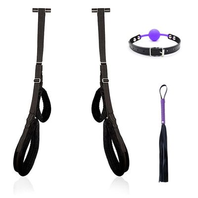 ZYDHHP Door-Mounted Sex Swing Set with Gag and SM Whip