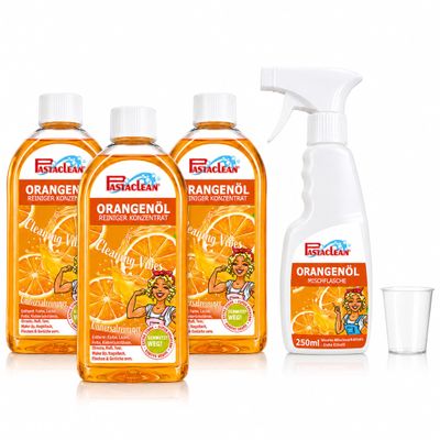 Pastaclean Orange Oil Cleaner Concentrate, 3 x 500 ml