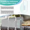 Ansobea 180 cm Bed Rail, Fall Protection for Baby and Children's Beds, 5-Position Height Adjustable, Gray view 2