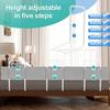 Ansobea 180 cm Bed Rail, Fall Protection for Baby and Children's Beds, 5-Position Height Adjustable, Gray view 3
