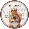 NANVIER Squirrel Forest Nursery Decor, Round Tin Sign, 12 x 12 in view 1