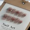 Sweetheart Powder Blush with Hand-Painted Nail Pattern, Color A, Size M view 4