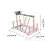 FOMIYES Parrot Playstand with Perches and Climbing Frame view 2