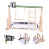 FOMIYES Parrot Playstand with Perches and Climbing Frame view 4