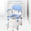 Kcolic Mobile Toilet Commode Wheelchair with Removable Bucket view 2