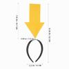 DOITOOL 6-Pack Yellow Arrow Headbands – Funny Costume Headwear view 3