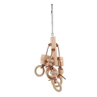 FOMIYES Wooden Parrot Chew Toy