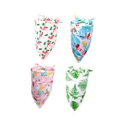 FOMIYES Cool Bandana 4-Pack Triangle Pet Scarf