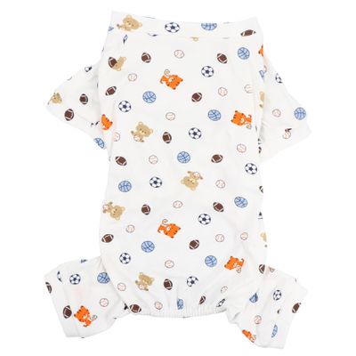 FRCOLOR Funny Dog Costume in Breathable Cotton with Football Pattern