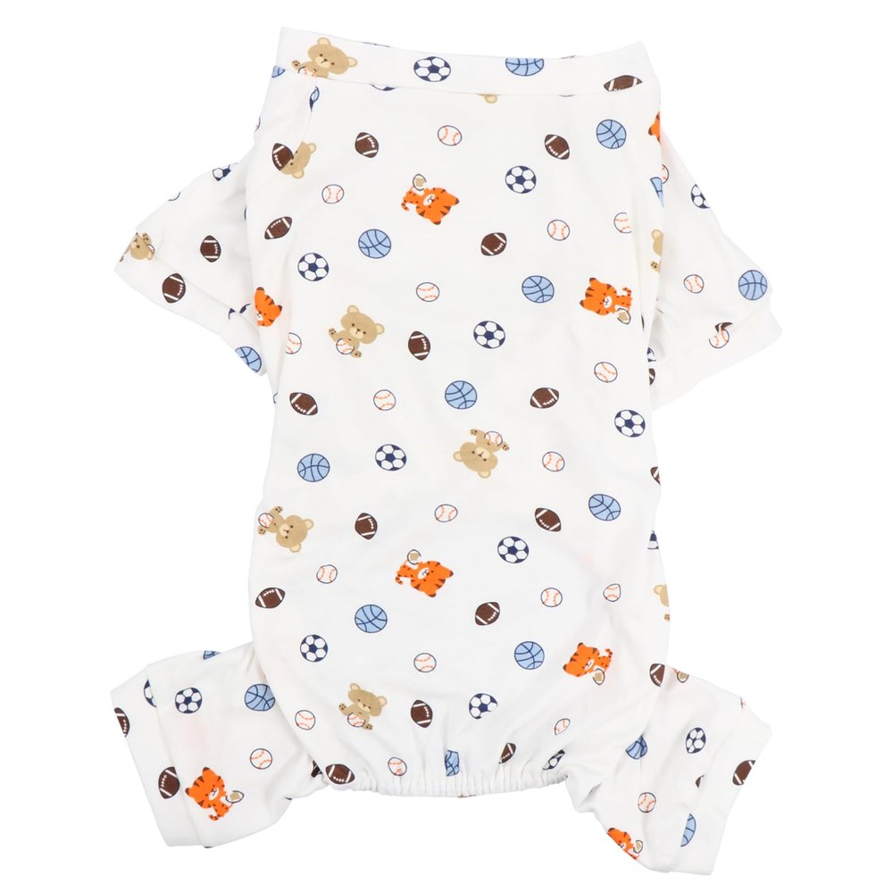 FRCOLOR Funny Dog Costume in Breathable Cotton with Football Pattern