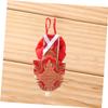 FRCOLOR 3-Piece Parrot Flight Suit with Diaper, Red, XL view 3
