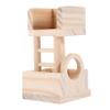 DOITOOL Wooden Hamster House with Observation Tower view 1
