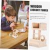 DOITOOL Wooden Hamster House with Observation Tower view 3