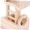 DOITOOL Wooden Hamster House with Observation Tower view 4