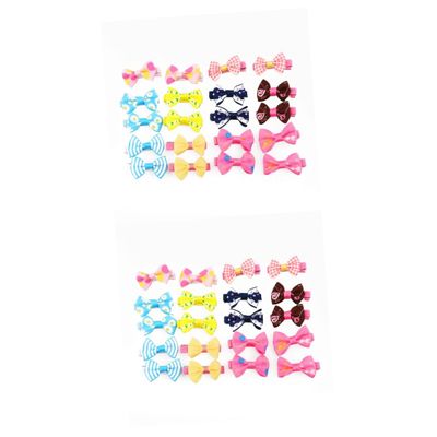 Housoutil 2-Pack Pet Hair Bows for Dogs and Cats