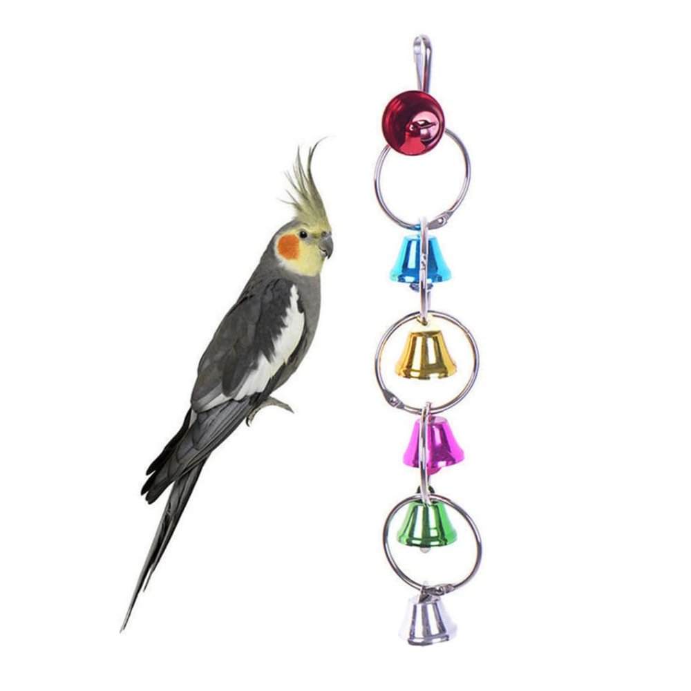 FOMIYES Hanging Bell for Parrots