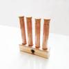 Mexican salt from dried worms (4 x 60 g) for mezcal, tequila, and salsa in elegant glass ampoules in a wooden base view 2
