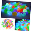 DOITOOL 100-Piece Glow-in-the-Dark Aquarium Pebbles, Fluorescent Cobblestone Decor view 2