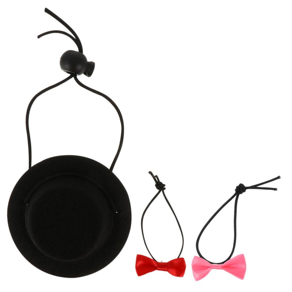 Housoutil 3-Piece Pet Hat Set for Small Animals