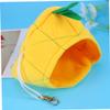Housoutil 3-Piece Yellow Pineapple Hamster Nest Set view 2