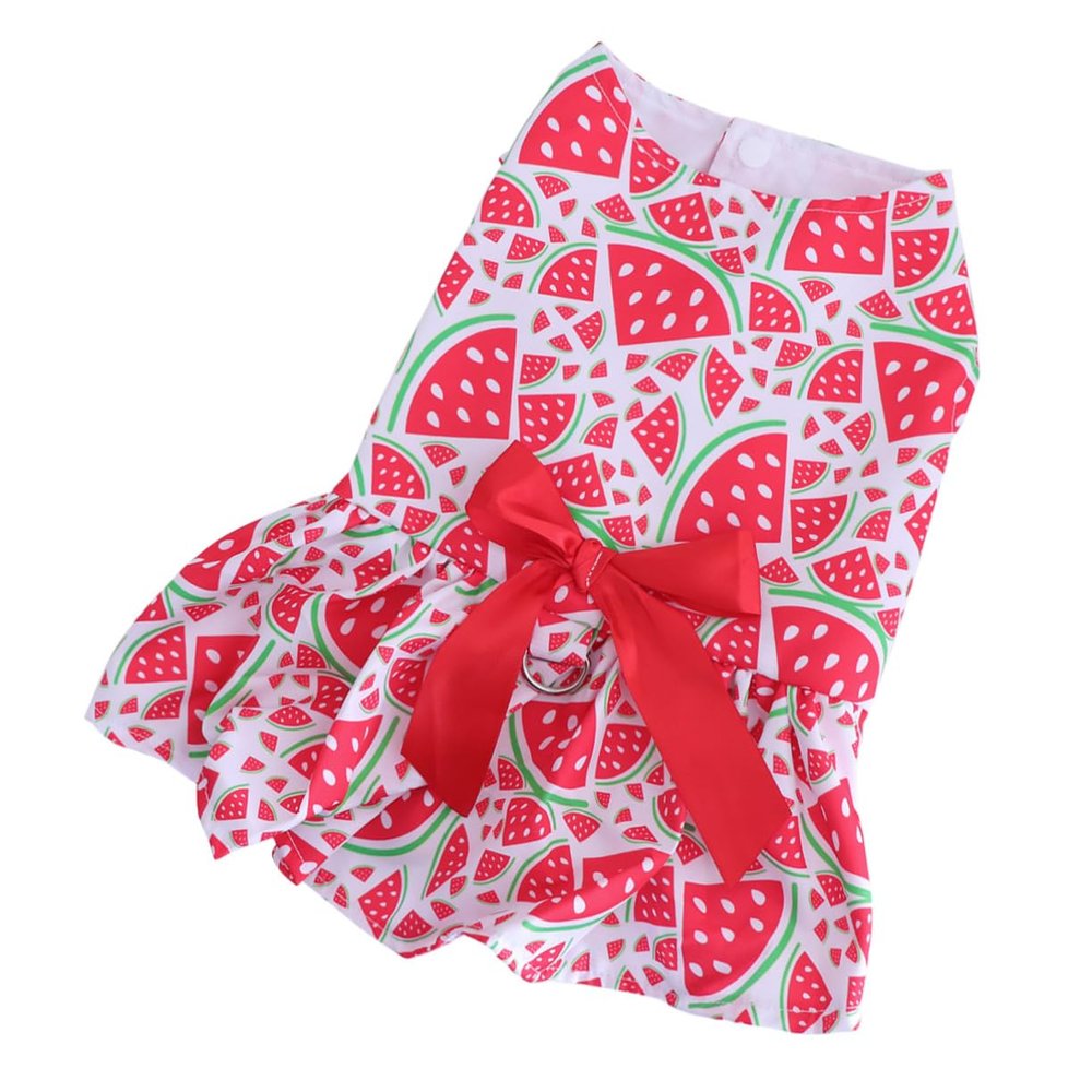 Housoutil Dog Dress Watermelon Print