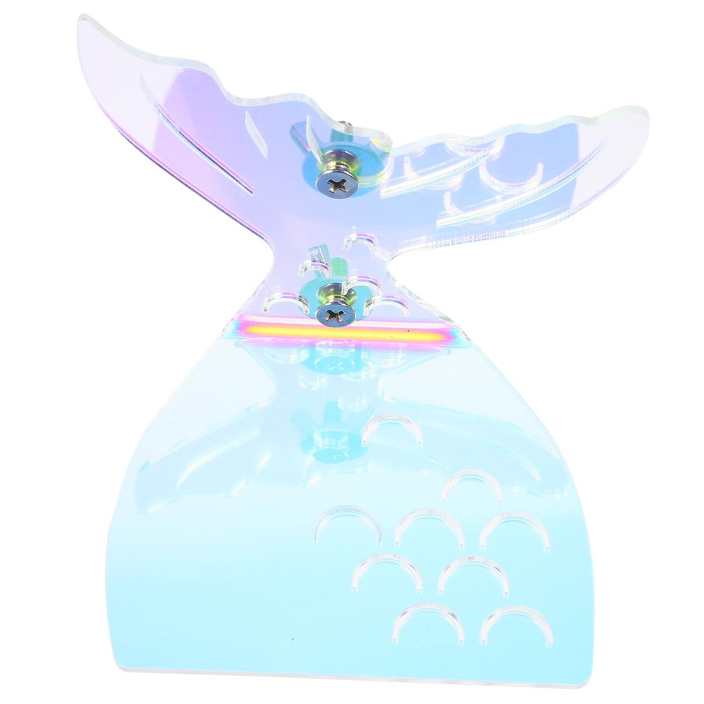 DOITOOL Mermaid Tail Perch for Parrots, Acrylic Birdcage Platform