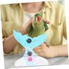 DOITOOL Mermaid Tail Perch for Parrots, Acrylic Birdcage Platform view 2