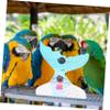 DOITOOL Mermaid Tail Perch for Parrots, Acrylic Birdcage Platform view 3